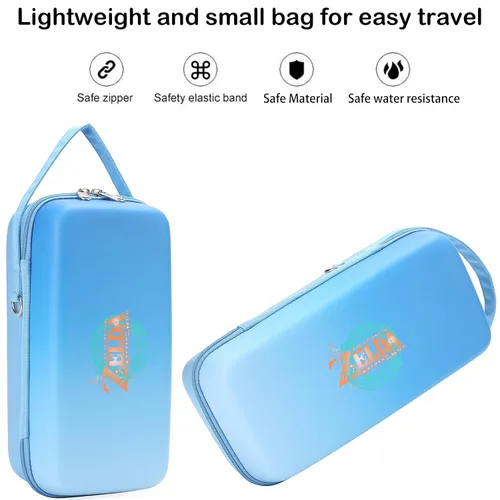 Vista 5 de Carrying Case Compatible with Nintendo SwitchSwitch OLED Console with accessories and Games storage compartment, Portable Hardshell Switch Storage