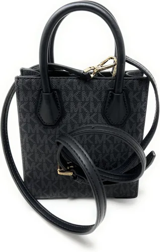 Vista 3 de Michael Kors Mercer - Bolso bandolera de piel con guijarros extra pequeño