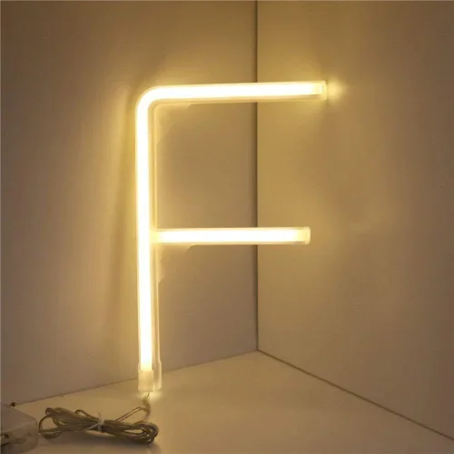 Vista 68 de Ulalaza Letrero de luz LED en blanco y negro, 2 letras AA alimentadas por batería para boda, fiesta de cumpleaños, lámpara de Navidad, luz nocturna