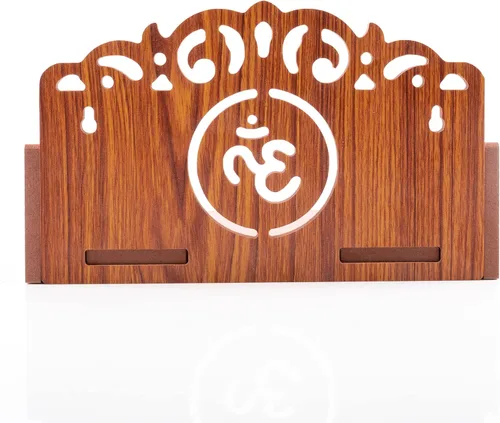 Vista 8 de Mesa colgante de madera para colgar en la pared, estante para almacenamiento y decoración de ídolos para oficina en casa y regalos