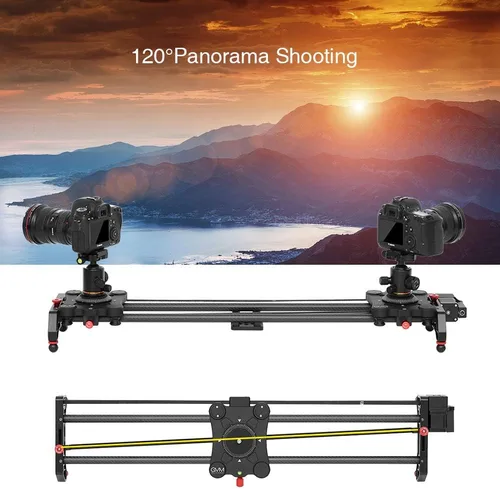 Vista 10 de Sistema de Riel Deslizante de Pista de Cámara Dolly con Lapso de Tiempo Motorizado y Toma de Video con Seguimiento de Enfoque y Toma Panorámica