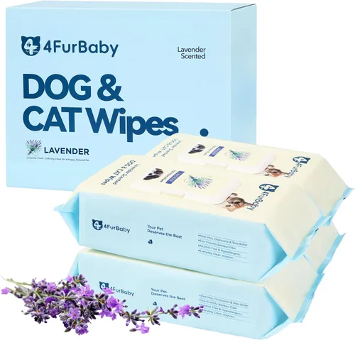 Vista 12 de Toallitas para perros para patas y traseros, lavanda, 30