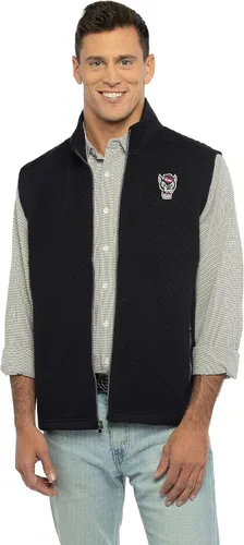 Vista 55 de Vantage Apparel Chaleco Acolchado con Cremallera Completa Universitario para Hombre