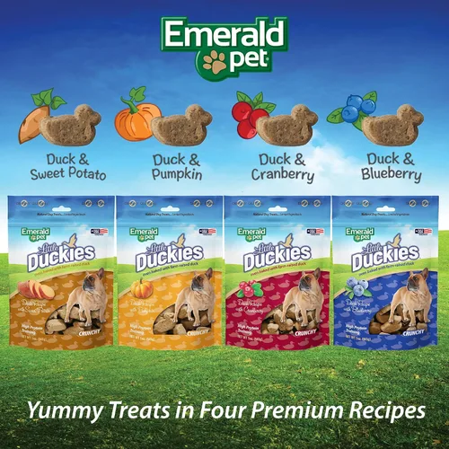 Vista 8 de Emerald Pet Little Duckies - Golosinas crujientes naturales para perros, hechas en Estados Unidos