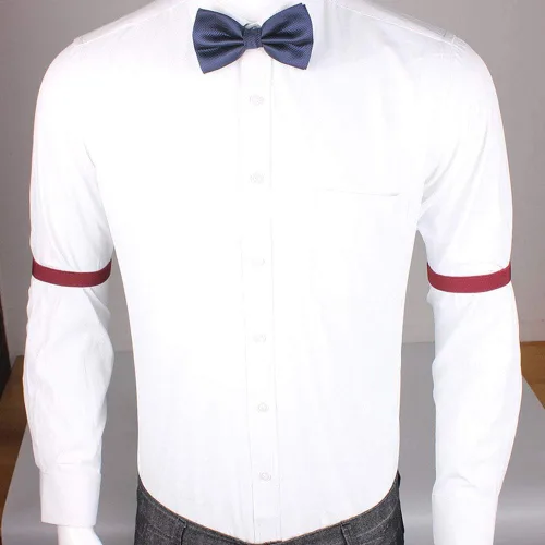 Vista 2 de 12 unids/6 pares de brazaletes elásticos ajustables unisex, antideslizantes, para camisas, ligueros, brazaletes deportivos para mujeres y hombres, 6