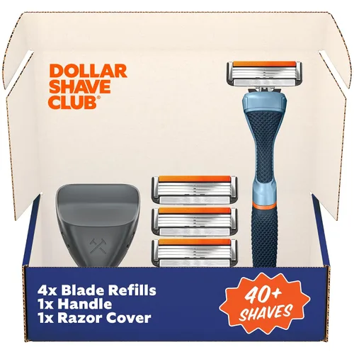 Vista 9 de Dollar Shave Club - Juego de afeitado de viaje (negro) - Kit de maquinilla