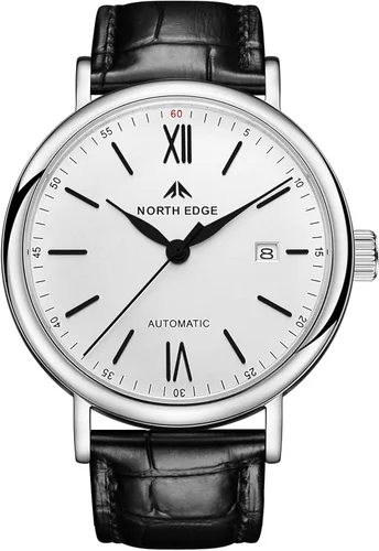 Vista 2 de NORTH EDGE Reloj casual para Hombre - Amoy, Negro -, Mecánico