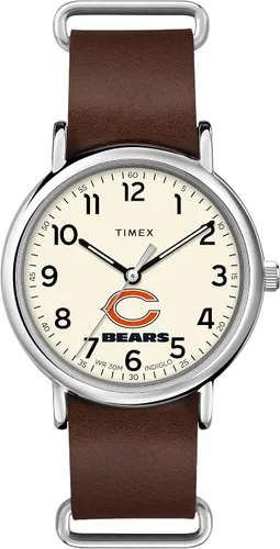 Vista 26 de Timex Tribute Correa de cuero de cuarzo NFL Weekender de 1.575 in para hombre