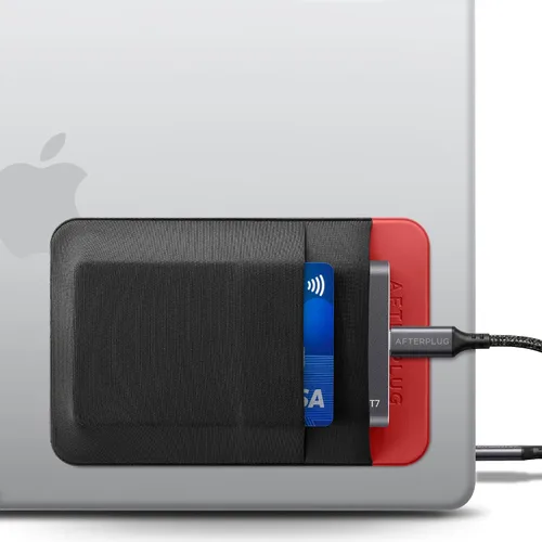 Vista 20 de Soporte para SSD y disco duro de 2 bolsillos para laptop, adhesivo reutilizable, funda de bolsillo adhesiva para SSD portátil externo, disco duro
