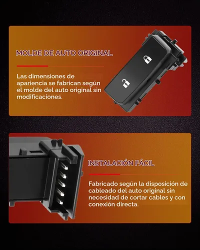 Vista 3 de cciyu Interruptor de bloqueo de puerta de repuesto para Chevy