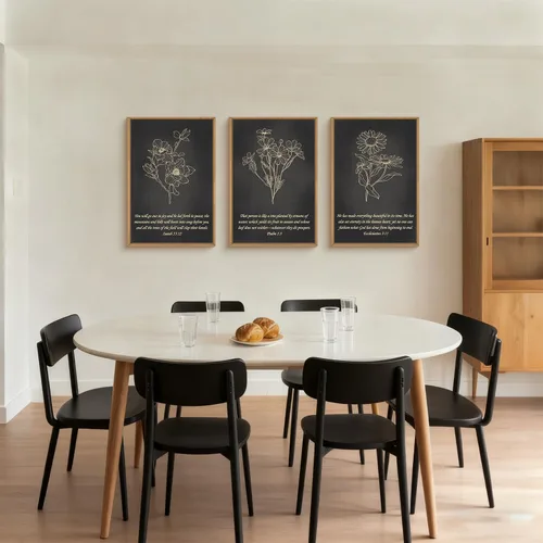 Vista 39 de FWIEXA Juego de Arte de Lienzo Bohemio Enmarcado para Pared, Cuadros Botánicos Verde Salvia Decoración de Pared, Impresiones de Arte de Plantas
