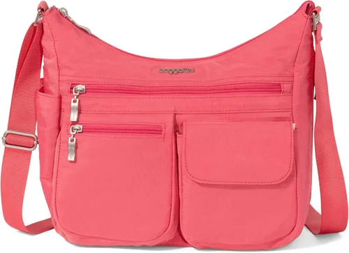 Vista 78 de Baggallini womens Everywhere Bagg Crossbody Women 11x9 Lightweight Nylon Hobo Water-resistant Travel Bag W/Rfid