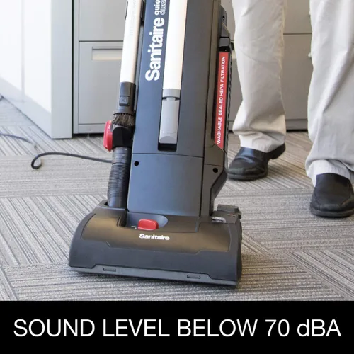 Vista 5 de Sanitaire MULTI-SURFACE QuietClean® Aspiradora vertical comercial SC9180D, color negro