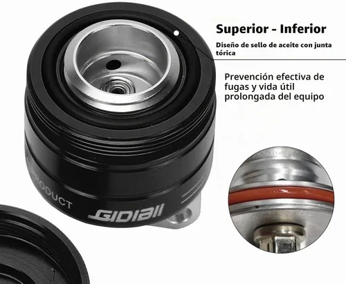 Vista 4 de Lubricador de Cadena Universal para Motocicleta, Engrasador Automático con Control Manual, Parte de Aceite para Moto (Negro)