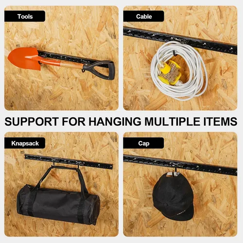 Vista 5 de 4 piezas de enganche de doble perno con riel en L Accesorios de riel en L para remolque cerrado para cama de camión con riel