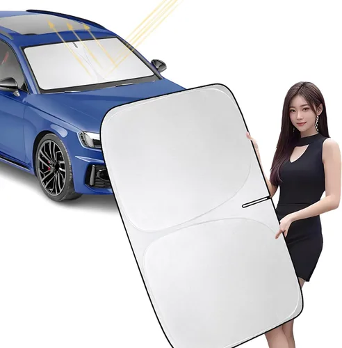 Vista 21 de Parasol para parabrisas de automóvil para bloquear los rayos UV, protector de visera solar, parasol para ventana delantera compatible con Bronco 2/4