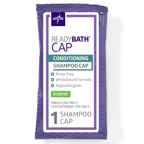 Vista 4 de readybath rinse-free Champú y acondicionado Caps Medline, 30