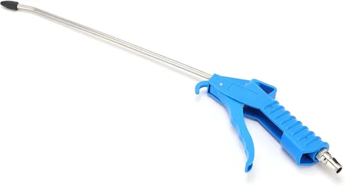 Vista 8 de Pistola de soplado de aire con boquilla en ángulo de 10 pulgadas de largo, pistola de aire industrial de largo alcance, accesorios de compresor