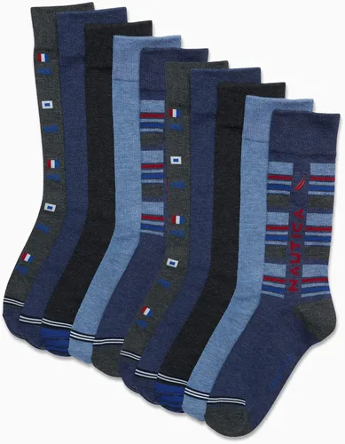 Vista 2 de Nautica Men's Dress Socks - Solid Crew Socks (10 Pack)