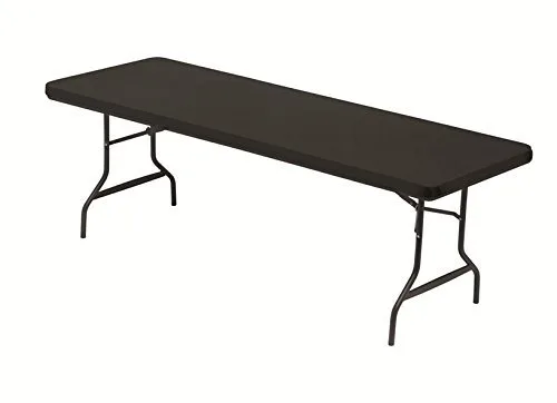 Vista 2 de Cubierta de tela elástica para la parte superior de la mesa, marca Iceberg, poliéster/licra, negro (Black cap), 1