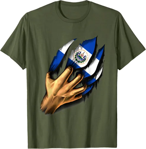 Vista 46 de El salvador bandera camisa salvadoreña en mi