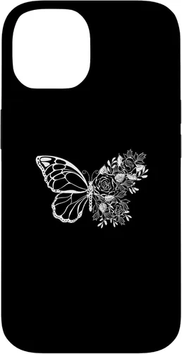 Vista 4 de Butterfly with Flowers Design Butterflies Flower Lover Case for iPhone 16