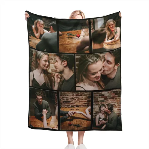 Vista 35 de Manta personalizada con texto fotográfico, manta de imagen personalizada para bebé, madre, padre, adultos, amigos, amantes, regalo personalizado