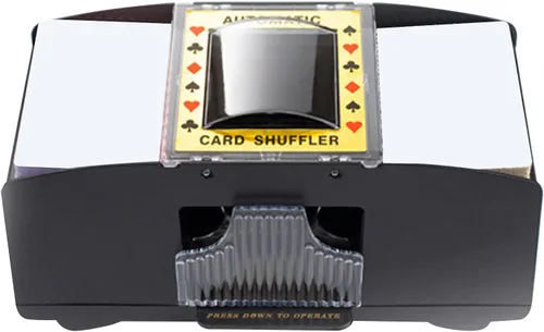 Vista 6 de Barajador automático de tarjetas portátil de poco ruido profesional eléctrico barajador de póquer