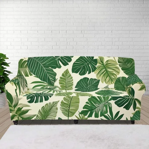 Vista 9 de GIFTPUZZ Funda de sofá roja navideña, protector de sofá con parte inferior elástica para sala de estar, dormitorio y decoración de oficina, elegante