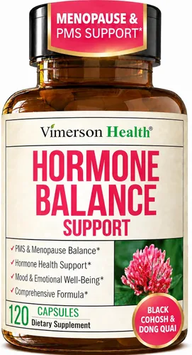 Vista 9 de Harmonía hormonal para mujeres con cohosh negro, Dong Quai y trébol rojo - Equilibrio hormonal natural para mujeres de todas las edades - Apoya