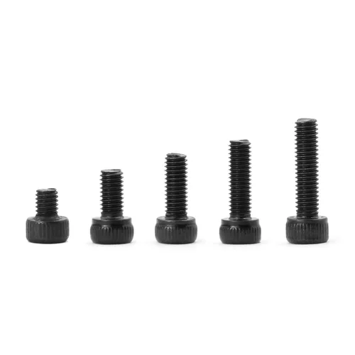 Vista 7 de Tornillos de cabeza hexagonal M3 x 4 mm, 6 mm, 8 mm, 10 mm, 12 mm, pernos de acero de aleación de grado 12.9, acabado de óxido negro, unidad