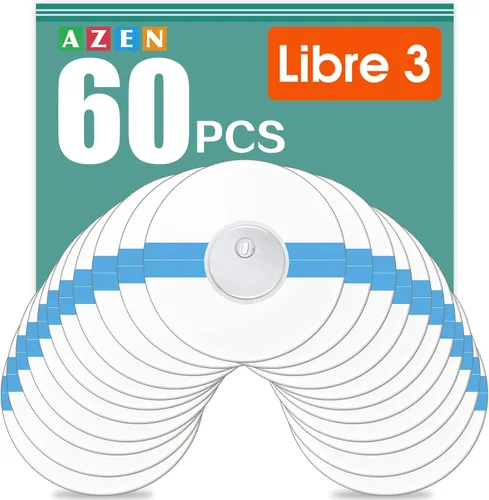 Vista 7 de AZEN Paquete de 100 cubiertas de sensor Freestyle para Libre 3, parches adhesivos impermeables, cinta adhesiva transparente impermeable