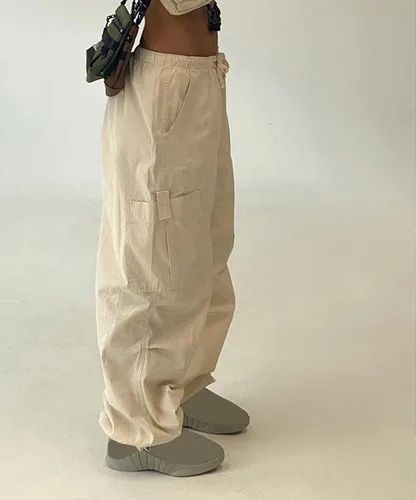Vista 7 de FlekmanArt Womens Y2K Baggy Cargo Pants High Waisted Wide Leg Loose Casual Pants Trousers Streetwear
