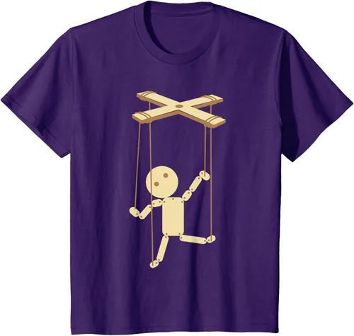 Vista 27 de Puppeteering - Camiseta de marionetas Ventrílocuo de tiriteros, Negro, S