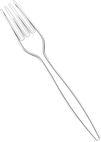 Vista 2 de GUSTO [Paquete de 100] Tenedores de Plástico Transparente Desechables de Servicio Pesado - Cubiertos Básicos para Fiestas, Eventos y Uso Diario