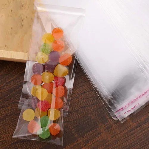 Vista 7 de Bolsas de celofán autoadhesivas de 1 x 8 pulgadas de largo, 1000 bolsas de celofán transparentes autoadhesivas de 2 mil de pulgada
