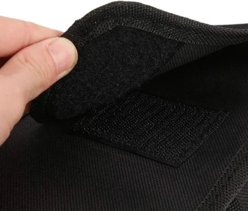Vista 5 de Riñonera para herramientas de electricista con múltiples bolsillos, bolsa de herramientas multiusos profesional, soporte para herramientas duradero