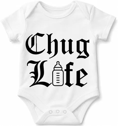 Vista 9 de AW Fashions Chug Life - Body divertido para beber, bebedor de leche Negro