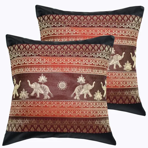 Vista 12 de Fundas de almohada decorativas de 16 x 16 pulgadas (15.7 x 15.7 in) con estampado de elefante y sol, funda de cojín para sofá, silla, cama, cierre