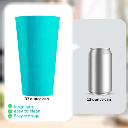 Vista 3 de Vasos de plástico de 35 onzas, vasos reutilizables para beber, juego de 12 vasos multicolor irrompibles, sin BPA, aptos para microondas