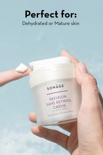 Vista 5 de SONAGE Crema Refixion Sans Retinol Crema hidratante antienvejecimiento Bakuchiol Alternativa natural al retinol Mejora la textura