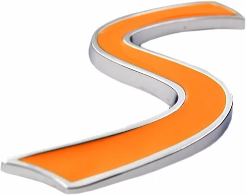 Vista 7 de Zorratin "S" Emblema de metal con letra S, para cajuela de MINI Cooper.