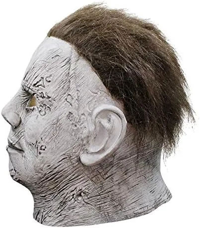 Vista 3 de Philicoco Michael Myers Mask, Halloween Ends Mike Myers Mask Adult Costume Realistic Halloween Full Mask Party Festival Cosplay Latex Prop