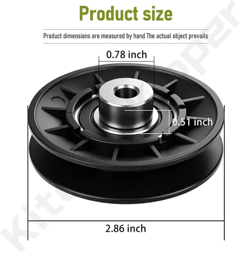 Vista 2 de Polea tensora AM121967 compatible con tractores de césped JohnDe-ere Fits Model LT133, LT150, LT155, LT160, LT170, LT180, LT190 and STX GX LT LTX