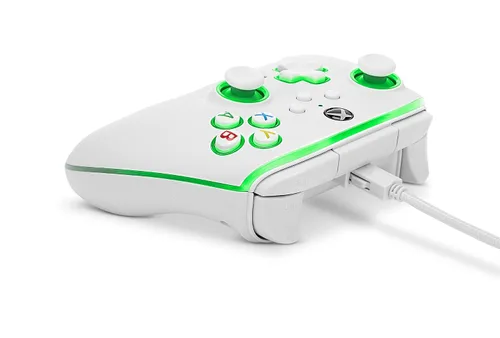 Vista 6 de PowerA Spectra Infinity Enhanced Wired Controller for Xbox Series XS - White Tienda Exclusive gamepad video gaming controller works with Xbox One