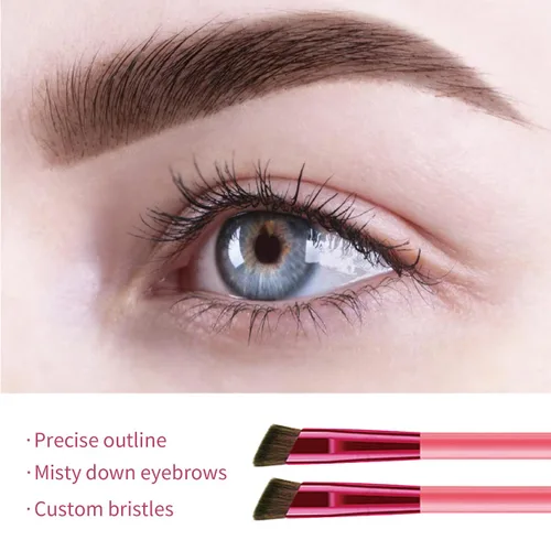 Vista 9 de Cepillo de sello de cejas 4D, cepillo de trazo de cabello de cejas, cepillo de cejas 4D, cepillo de cejas ultrafino, cepillo de cejas realista