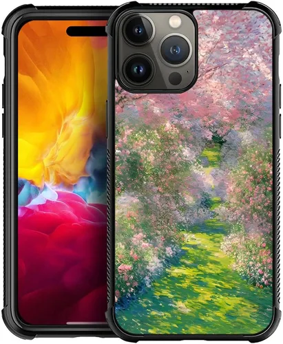 Vista 11 de Funda compatible con iPhone 15 Pro Max, 4 fundas de libélula en las cuatro esquinas con parachoques a prueba de golpes antideslizante funda