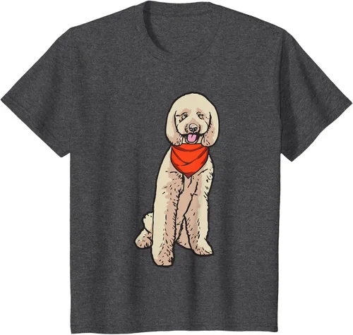 Vista 10 de Goldendoodle perro playera, niños 12, Púrpura