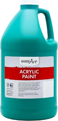 Vista 45 de Handy Art Pintura acrílica, juego de 12 colores, botellas de 16 onzas, acrílico líquido para estudiantes semibrillante, consistencia de flujo