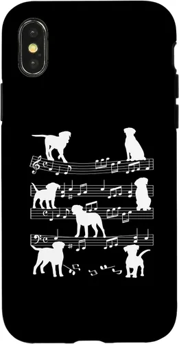Vista 5 de Musician Dog Playing On Musical Notes Music Lover Piano Case for iPhone 16
